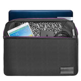 Purple Slim 13.3 inch Laptop Messenger Bag, USB Hub, Mouse for Google PixelBook Go, Pixel Slate, Pixel Book