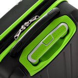 Olympia Apache 3pc Hardcase Spinner Set, Black/Lime