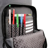 J World New York Sunrise 18-inch Rolling Backpack - Grey Solid Polyester