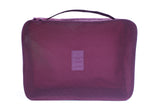 6 sets travel Organizers Packing Cubes Luggage Organizers Compression Pouches(Wine red)
