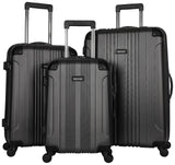 Kenneth Cole Reaction Out Of Bounds 3-Piece Lightweight Hardside 4-Wheel Spinner Luggage Set: 20" Carry-On, 24", & 28"