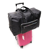 Foldable Travel Bag Women Large Capacity Portable Shoulder Duffle Bag Cartoon Printing Waterproof Weekend Luggage Tote