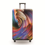 Abstract Luggage Cover Travel Suitcase Protector Suit For 18-32 Size Trolley Case Dust Travel