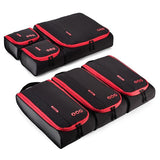BAGSMART New Breathable Travel Accessories 6 Set Packing Cubes Luggage Packing Organizers Bag Fit