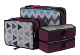 Bagail 6 Set Packing Cubes,3 Various Sizes Travel Luggage Packing Organizers Bag