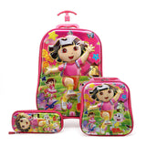 Brand 3d Boy Anime Trolley Bus Box Child Ladder Luggage Travel Rolling Luggage Girl Cartoon Pull