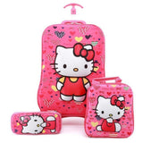 Brand 3d Boy Anime Trolley Bus Box Child Ladder Luggage Travel Rolling Luggage Girl Cartoon Pull