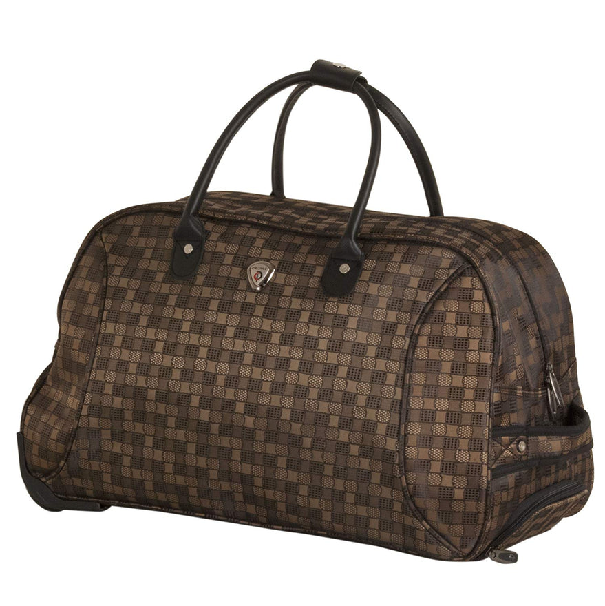 CALPAK Empire III Brown 21-inch Rolling Satchel