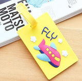 Cartoon Animal Luggage Tag Travel Accessories Silica Gel Suitcase ID Address Holder Baggage