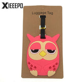 Cartoon Animal Luggage Tag Travel Accessories Silica Gel Suitcase ID Address Holder Baggage