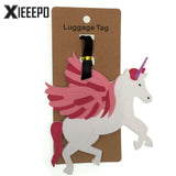 Cartoon Cream Cake Luggage Tag Travel Accessories Silica Gel Suitcase ID Address Holder Baggage