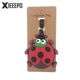 Cartoon Stitch Luggage Tag Travel Accessories Silica Gel Suitcase ID Address Holder Baggage