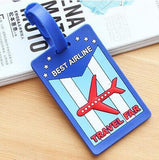 Cartoon Stitch Luggage Tag Travel Accessories Silica Gel Suitcase ID Address Holder Baggage