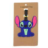 Cartoon Stitch Luggage Tag Travel Accessories Silica Gel Suitcase ID Address Holder Baggage