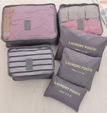 CelleCool 6PCS/Set Oxford Cloth Travel Mesh Bag In Bag High Quality Luggage Organizer Packing