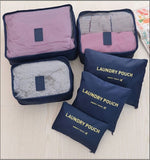 CelleCool 6PCS/Set Oxford Cloth Travel Mesh Bag In Bag High Quality Luggage Organizer Packing