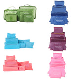Cosmetic Bag 6pcs In One Set Large Travelling Storage Bag Luggage Clothes Tidy Organizer Pouch