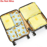 Do Not Miss 6PCS/Set Bag In Bag Waterproof Organizer Bags for Clothes Suit Business Travel
