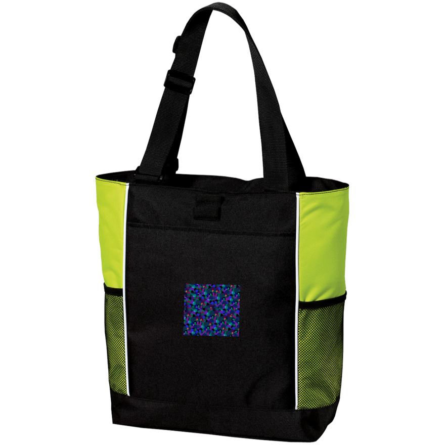 Luggage Factory Port Authority Colorblock Zipper Tote Bag