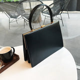 Vintage Big Clip Shell Women Handbags Designer Top-hand Hand Bags Luxury Pu Leather Purses Large Capacity Tote Simply Square Bag