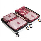 High-quality travel 6 pieces/set of luggage Separate organizer Large-capacity storage bag Cubic