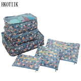 High-quality travel 6 pieces/set of luggage Separate organizer Large-capacity storage bag Cubic