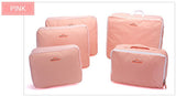 JXSLTC 5PCS/Set High Quality Oxford Cloth Travel Mesh Bag Luggage Organizer Packing Cube