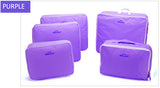 JXSLTC 5PCS/Set High Quality Oxford Cloth Travel Mesh Bag Luggage Organizer Packing Cube