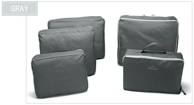 JXSLTC 5PCS/Set High Quality Oxford Cloth Travel Mesh Bag Luggage Organizer Packing Cube