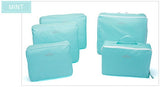 JXSLTC 5PCS/Set High Quality Oxford Cloth Travel Mesh Bag Luggage Organizer Packing Cube