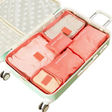 Laamei 6PCs/Set Clothes Travel Bag Functional Packing Accessories Luggage Bags Organizer High