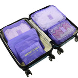 Laamei 6PCs/Set Clothes Travel Bag Functional Packing Accessories Luggage Bags Organizer High