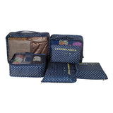 Mihawk 6Pcs/set Portable Travel Bags Large Capacity Packing Cube Clothing Underwear Sorting