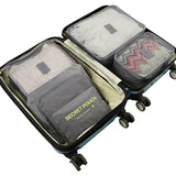 Mihawk 6Pcs/set Portable Travel Bags Large Capacity Packing Cube Clothing Underwear Sorting