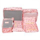 Mihawk 6Pcs/set Portable Travel Bags Large Capacity Packing Cube Clothing Underwear Sorting