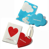 NEW STYLE! Love and Clouds Passport Holder And Luggage Tag With Silicone Strap Three pieces of a