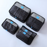New 6pcs/set High Quality Women Travel Luggage Bag Zipper Waterproof Nylon Organizer Packing bag