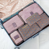 New 6pcs/set Women Men Travel Bag Waterproof High Capacity Luggage Clothes Tidy Portable