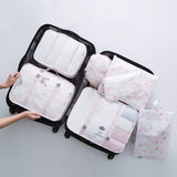 New Brand 7PCS/set Travel Organizer Bag Waterproof Shoe Clothing Arrange Travel Bags Women Men Cube