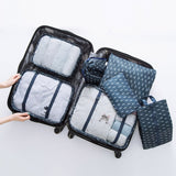 New High quality 7PCS/set Travel Bag Set Women Men Luggage Organizer for Clothes Shoe Waterproof