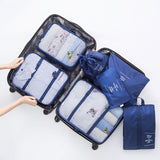 New High quality 7PCS/set Travel Bag Set Women Men Luggage Organizer for Clothes Shoe Waterproof