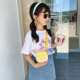 Korean children's bag baby mini cartoon diagonal boy boys chest bag cute simple fashion outlet bag backpack