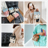 Factory supply women's bag Valentine's Day gift DIY sewing portable shoulder mini Cambridge bag semi-finished material bag