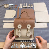 Factory supply women's bag Valentine's Day gift DIY sewing portable shoulder mini Cambridge bag semi-finished material bag