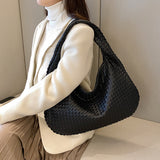 New high-end handmade woven handbag for women's cross-border foreign trade underarm bag, casual texture shoulder bag, handbag