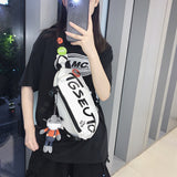 INS tide brand chest bag male casual day shoulder small backpack female student tide Messenger bag 2021 new payment autumn