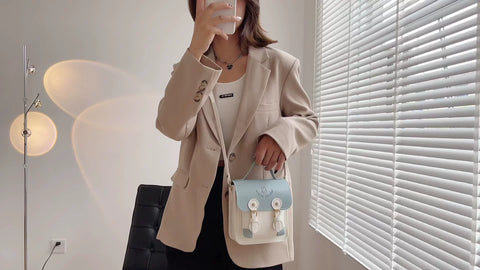 Factory supply women's bag Valentine's Day gift DIY sewing portable shoulder mini Cambridge bag semi-finished material bag