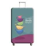 Peacock Pattern Travel Accessories Luggage Cover Suitcase Protection Baggage Dust Cover Stretch