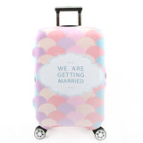 Peacock Pattern Travel Accessories Luggage Cover Suitcase Protection Baggage Dust Cover Stretch