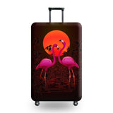 Peacock Pattern Travel Accessories Luggage Cover Suitcase Protection Baggage Dust Cover Stretch
